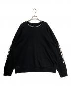 CHROME HEARTSクロムハーツ）の古着「Neck Logo Crewneck Sweatshirt」｜ブラック