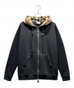 BURBERRYバーバリー）の古着「ジップパーカー」｜ブラック