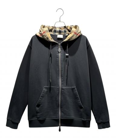 中古・古着通販】BURBERRY (バーバリー) ジップパーカー ブラック
