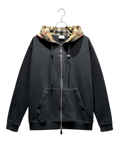 BURBERRY（バーバリー）BURBERRY (バーバリー) ジップパーカー ブラック サイズ:Mの古着・服飾アイテム