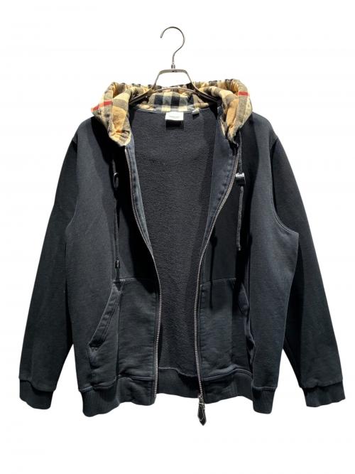 BURBERRY（バーバリー）BURBERRY (バーバリー) ジップパーカー ブラック サイズ:Mの古着・服飾アイテム