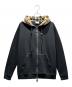 BURBERRY（バーバリー）の古着「ジップパーカー」｜ブラック