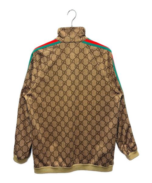 GUCCI（グッチ）GUCCI (グッチ) GGナイロントラックジャケット ブラウン サイズ:XSの古着・服飾アイテム