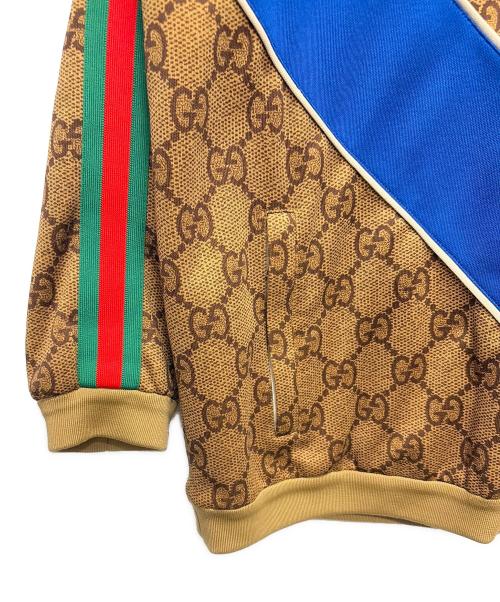 GUCCI（グッチ）GUCCI (グッチ) GGナイロントラックジャケット ブラウン サイズ:XSの古着・服飾アイテム