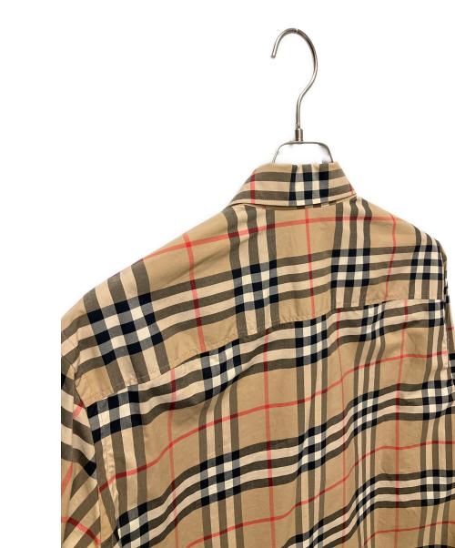 BURBERRY（バーバリー）BURBERRY (バーバリー) ノバチェック レギュラーカラーシャツ ベージュ サイズ:Mの古着・服飾アイテム