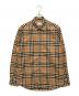 BURBERRY（バーバリー）の古着「ノバチェック レギュラーカラーシャツ」｜ベージュ