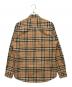 BURBERRY (バーバリー) ノバチェック レギュラーカラーシャツ ベージュ サイズ:M：45000円