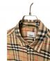 中古・古着 BURBERRY (バーバリー) ノバチェック レギュラーカラーシャツ ベージュ サイズ:M：45000円