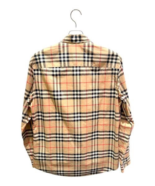 BURBERRY（バーバリー）BURBERRY (バーバリー) ノバチェック レギュラーカラーシャツ ベージュ サイズ:Mの古着・服飾アイテム