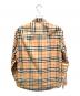 BURBERRY (バーバリー) ノバチェック レギュラーカラーシャツ ベージュ サイズ:M：45000円