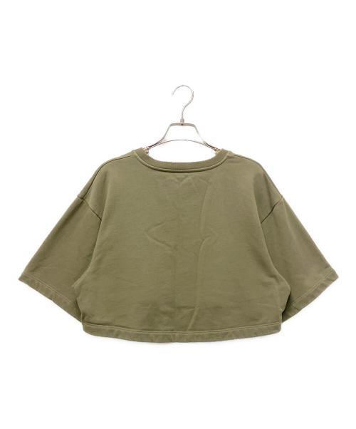 CELINE（セリーヌ）CELINE (セリーヌ) クロップドカットソー オリーブ サイズ:XSの古着・服飾アイテム