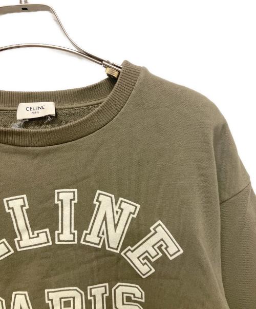 CELINE（セリーヌ）CELINE (セリーヌ) クロップドカットソー オリーブ サイズ:XSの古着・服飾アイテム