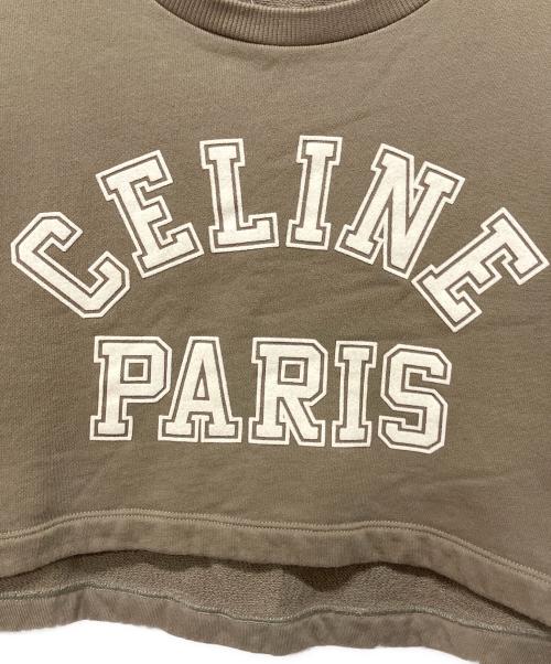 CELINE（セリーヌ）CELINE (セリーヌ) クロップドカットソー オリーブ サイズ:XSの古着・服飾アイテム