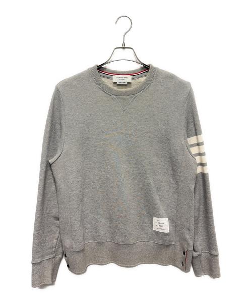 Thom Browne（トムブラウン）Thom Browne (トムブラウン) 4BARスウェット/4ライン クルーネックスウェット グレー サイズ:3の古着・服飾アイテム