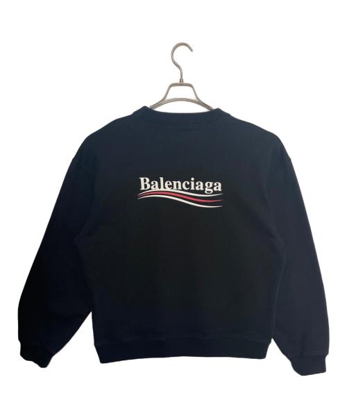 BALENCIAGA（バレンシアガ）BALENCIAGA (バレンシアガ) キャンペーンロゴスウェット ブラック サイズ:XXLの古着・服飾アイテム