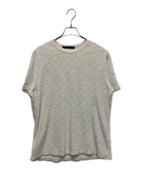 LOUIS VUITTON（ルイ ヴィトン）LOUIS VUITTON (ルイ ヴィトン) モノグラムジャガードTシャツ/クルーネック 半袖Tシャツ ベージュ サイズ:Mの古着・服飾アイテム