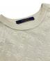 中古・古着 LOUIS VUITTON (ルイ ヴィトン) モノグラムジャガードTシャツ/クルーネック 半袖Tシャツ ベージュ サイズ:M：80000円