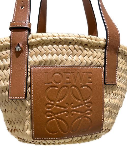 LOEWE（ロエベ）LOEWE (ロエベ) バスケットバッグ/ACBKS93X01 アイボリー×ブラウンの古着・服飾アイテム