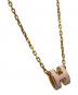HERMES (エルメス) Mini Pop H Necklace ミニ・ポップ Hネックレス/H147992 ゴールド×ピンク：80000円
