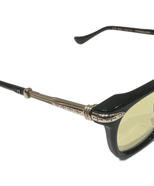 CHROME HEARTS（クロムハーツ）CHROME HEARTS (クロムハーツ) TITANASLUVR(チタナスラブ)/サングラス/黒縁メガネ サイズ:51□23-145の古着・服飾アイテム