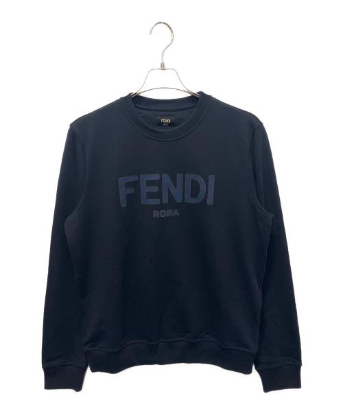 FENDI（フェンディ）FENDI (フェンディ) ロゴスウェット ネイビー サイズ:Sの古着・服飾アイテム