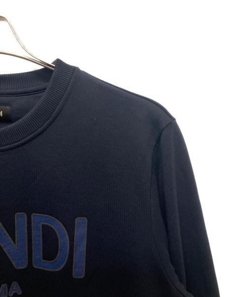 FENDI（フェンディ）FENDI (フェンディ) ロゴスウェット ネイビー サイズ:Sの古着・服飾アイテム
