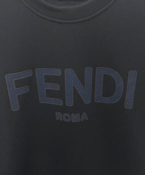 FENDI（フェンディ）FENDI (フェンディ) ロゴスウェット ネイビー サイズ:Sの古着・服飾アイテム
