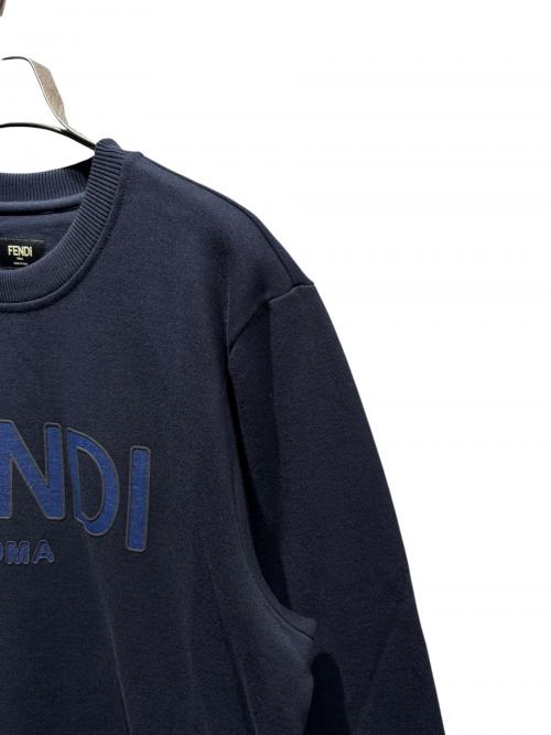 FENDI（フェンディ）FENDI (フェンディ) ロゴスウェット ネイビー サイズ:XSの古着・服飾アイテム