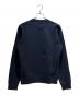 FENDI (フェンディ) ローマ ロゴ スウェット プルオーバー/Roma Logo Sweatshirt Navy Cotton Crewneck Embroidered Logo Pullover ネイビー サイズ:XS：40000円