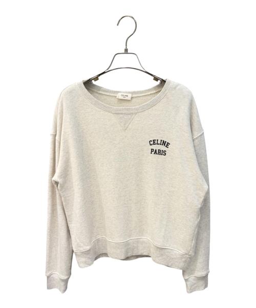 CELINE（セリーヌ）CELINE (セリーヌ) ロゴスウェット グレー サイズ:Mの古着・服飾アイテム