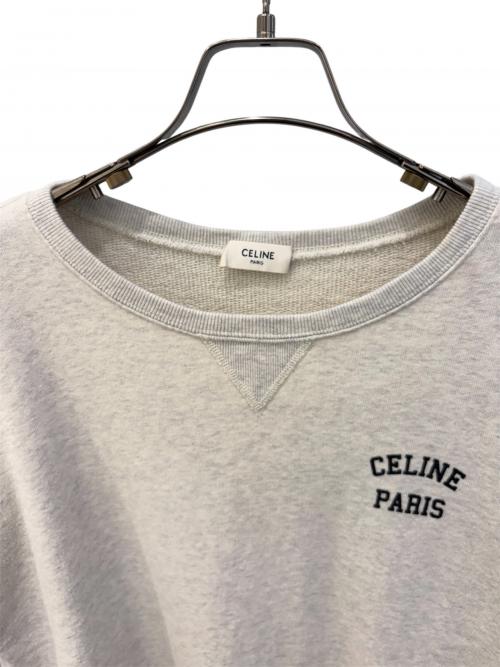 CELINE（セリーヌ）CELINE (セリーヌ) ロゴスウェット グレー サイズ:Mの古着・服飾アイテム