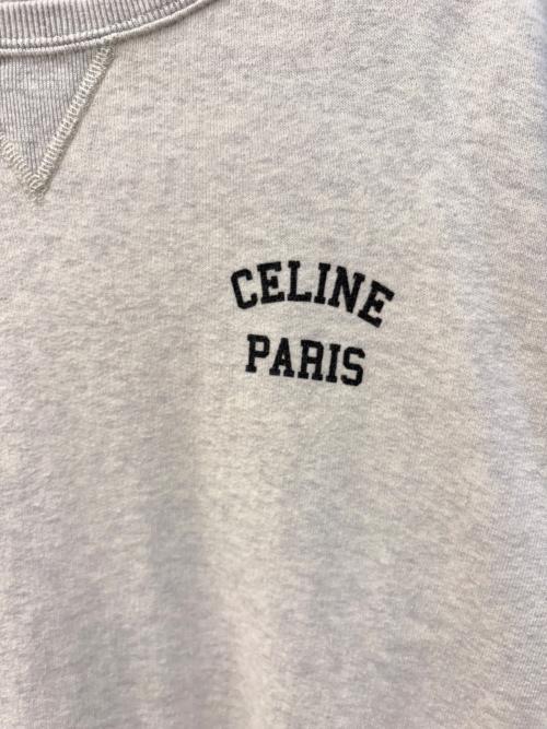 CELINE（セリーヌ）CELINE (セリーヌ) ロゴスウェット グレー サイズ:Mの古着・服飾アイテム