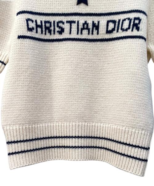 Christian Dior（クリスチャン ディオール）Christian Dior (クリスチャン ディオール) ロゴニット ベージュ サイズ:40の古着・服飾アイテム