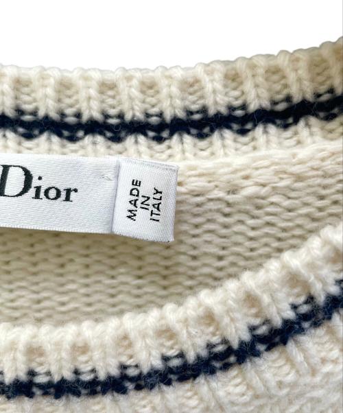 Christian Dior（クリスチャン ディオール）Christian Dior (クリスチャン ディオール) ロゴニット ベージュ サイズ:40の古着・服飾アイテム