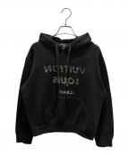 LOUIS VUITTONルイ ヴィトン）の古着「リバースロゴフーディ」｜ブラック