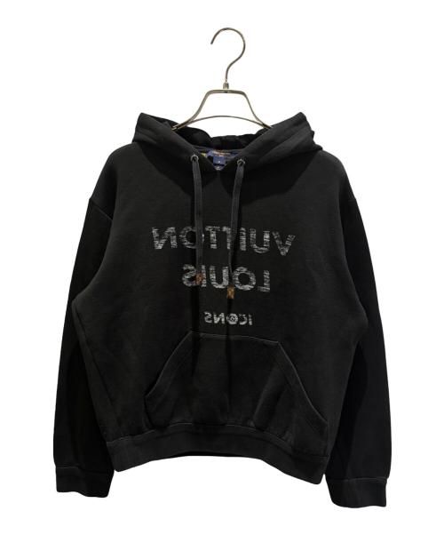 LOUIS VUITTON（ルイ ヴィトン）LOUIS VUITTON (ルイ ヴィトン) リバースロゴフーディ ブラック サイズ:Sの古着・服飾アイテム