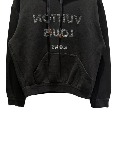 LOUIS VUITTON（ルイ ヴィトン）LOUIS VUITTON (ルイ ヴィトン) リバースロゴフーディ ブラック サイズ:Sの古着・服飾アイテム