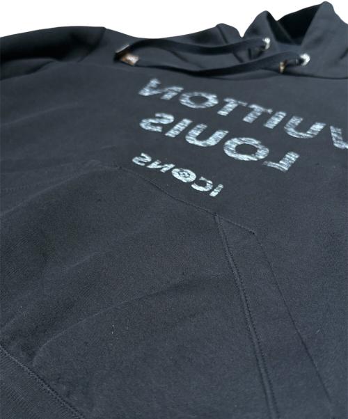 LOUIS VUITTON（ルイ ヴィトン）LOUIS VUITTON (ルイ ヴィトン) リバースロゴフーディ ブラック サイズ:Sの古着・服飾アイテム