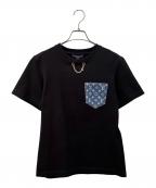 LOUIS VUITTONルイ ヴィトン）の古着「デニムポケットTシャツ」｜ブラック