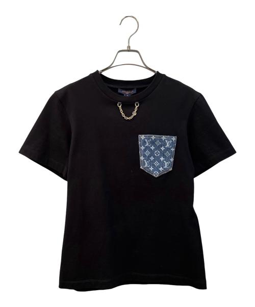 LOUIS VUITTON（ルイ ヴィトン）LOUIS VUITTON (ルイ ヴィトン) デニムポケットTシャツ ブラック サイズ:Mの古着・服飾アイテム
