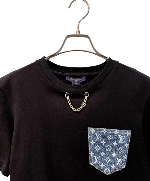 LOUIS VUITTON（ルイ ヴィトン）LOUIS VUITTON (ルイ ヴィトン) デニムポケットTシャツ ブラック サイズ:Mの古着・服飾アイテム
