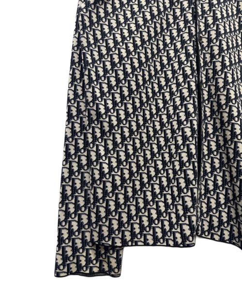 Dior（ディオール）Dior (ディオール) オブリーク総柄長袖シャツ ネイビー サイズ:Sの古着・服飾アイテム