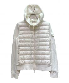 MONCLER（モンクレール）の古着「ダウン切替パーカー」｜ホワイト
