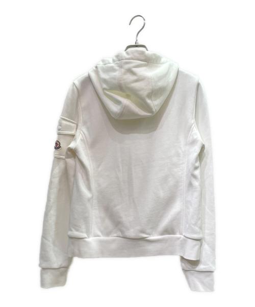 MONCLER（モンクレール）MONCLER (モンクレール) ダウン切替パーカー ホワイト サイズ:Sの古着・服飾アイテム