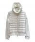 MONCLER（モンクレール）の古着「ダウン切替パーカー」｜ホワイト