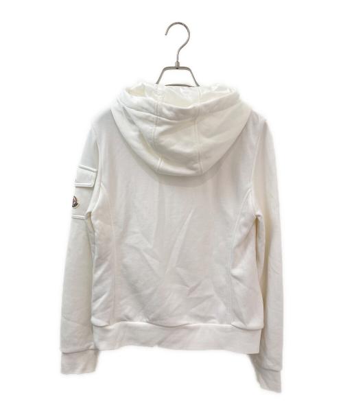 MONCLER（モンクレール）MONCLER (モンクレール) ダウン切替パーカー ホワイト サイズ:Sの古着・服飾アイテム