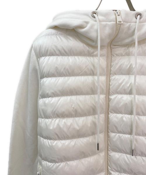 MONCLER（モンクレール）MONCLER (モンクレール) ダウン切替パーカー ホワイト サイズ:Sの古着・服飾アイテム