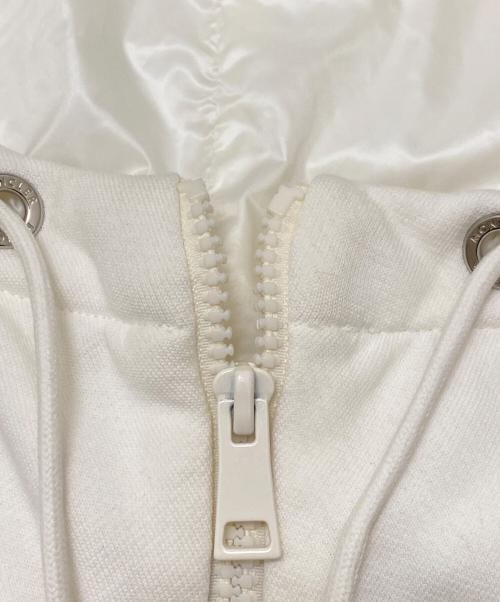 MONCLER（モンクレール）MONCLER (モンクレール) ダウン切替パーカー ホワイト サイズ:Sの古着・服飾アイテム