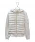 MONCLER（モンクレール）の古着「ダウン切替パーカー」｜ホワイト