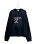 LOEWE（ロエベ）の古着「Anagram Cotton Sweatshirt Logo Embroidery Crewneck Pullover/アナグラム コットン スウェット」｜ブラック